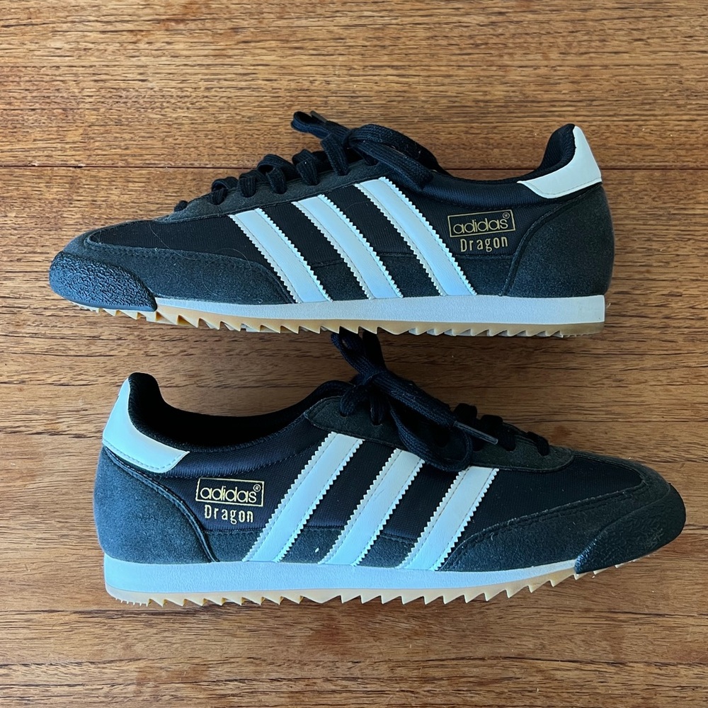Adidas OG DRAGON Black White Men 7.5 - Picture 3 of 9